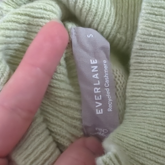 Everlane The Cashmere Oversized Turtleneck Seafoam Green - Picture 8 of 10